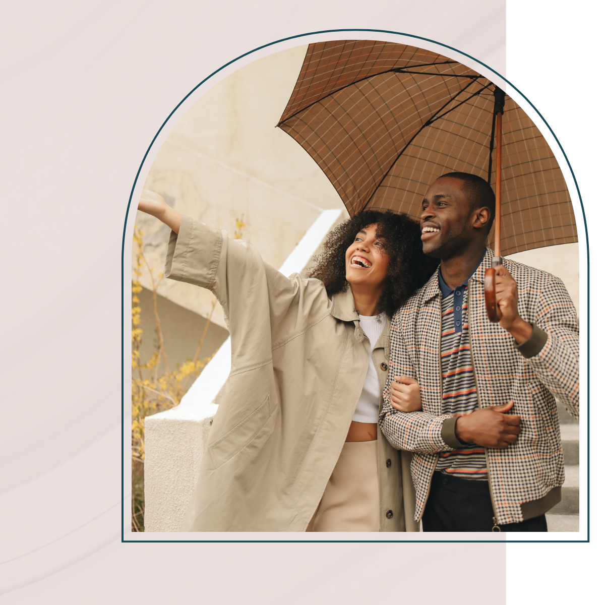 Image of a happy couple looking forward to financial freedom.